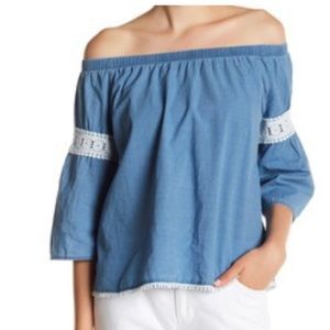 Joe’s Jean Off the Shoulder Blouse